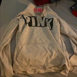 pink Victoria’s Secret hoodie